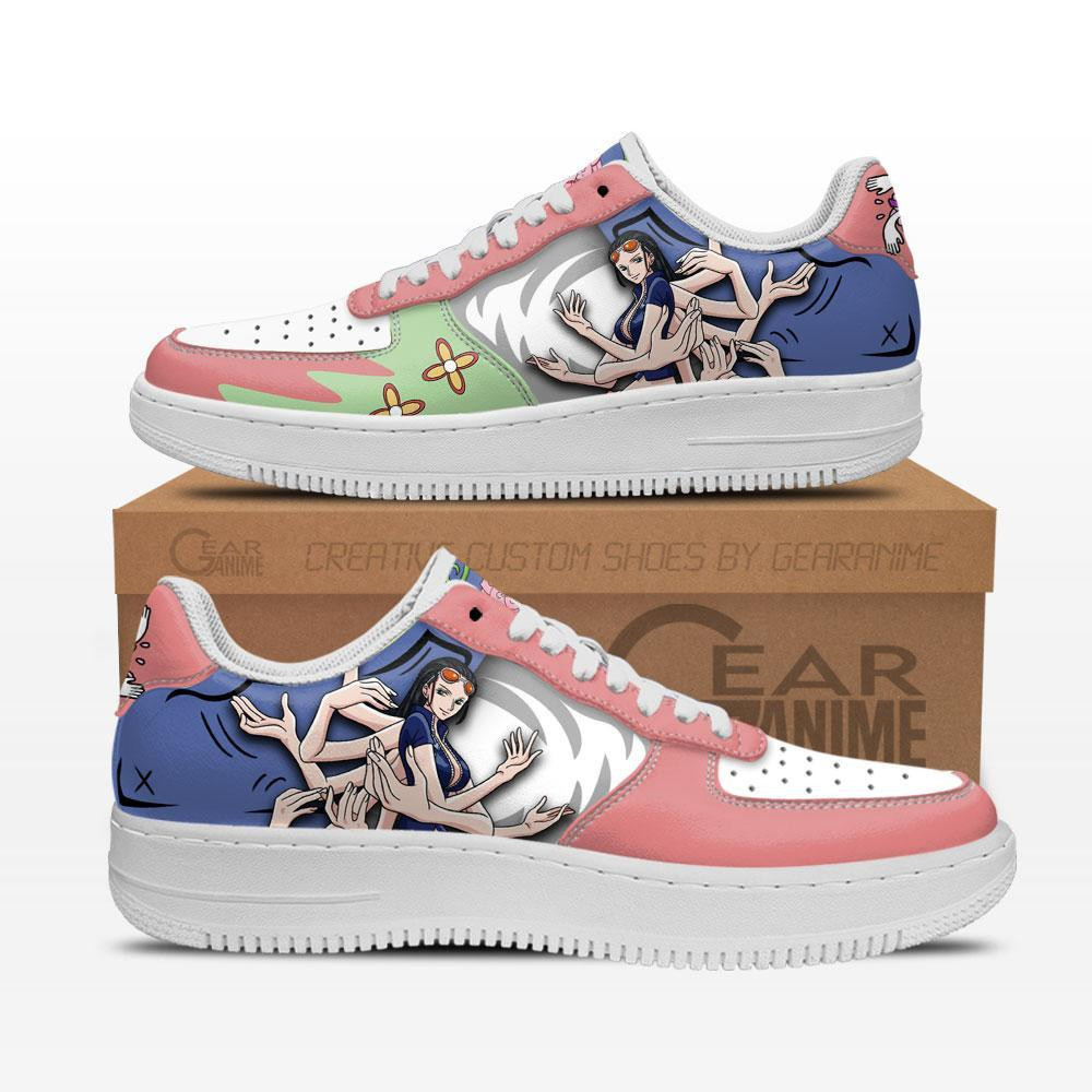 Nico Robin Custom Anime Low-Top Leather Sneakers