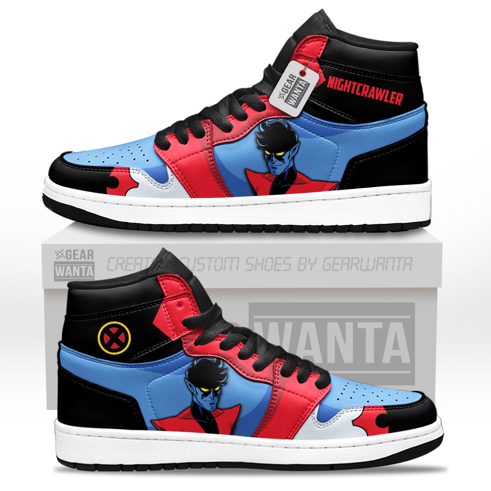 Nightcrawler Personalized Custom High-Top Leather Sneakers