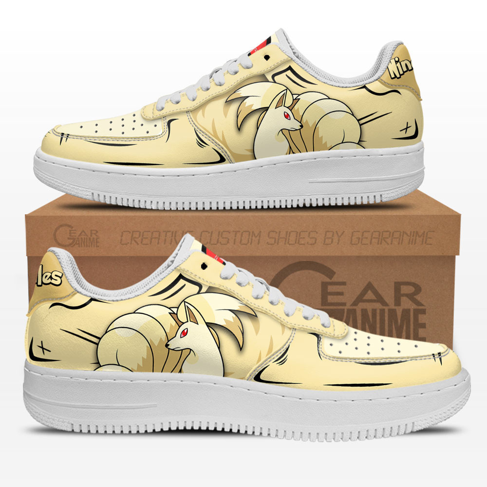 Ninetales Custom Anime Low-Top Leather Sneakers