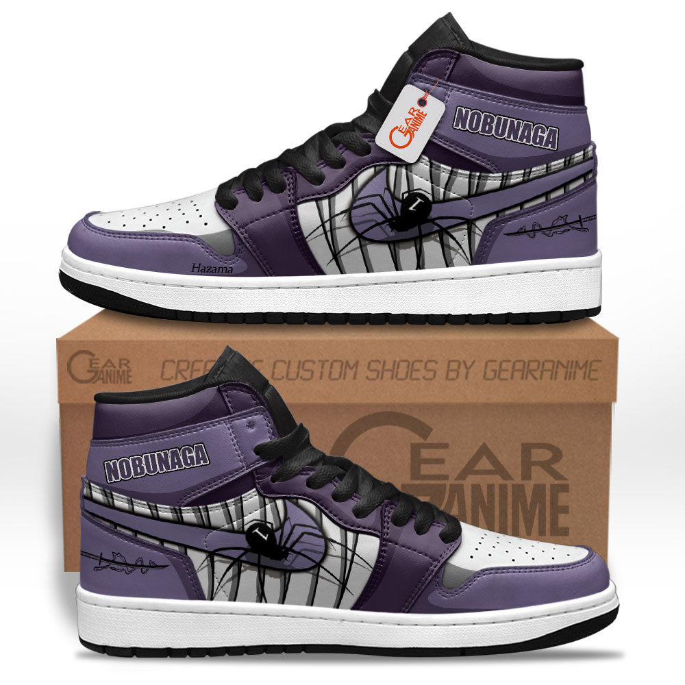 Nobunaga Hazama High-Top Leather Sneakers Custom Name