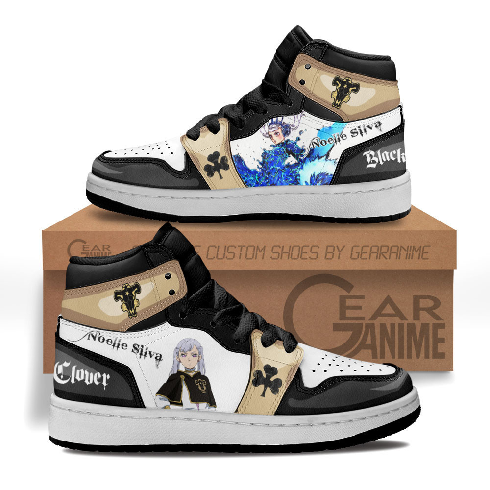 Noelle Silva Custom Anime Kids High-Top Leather Sneakers