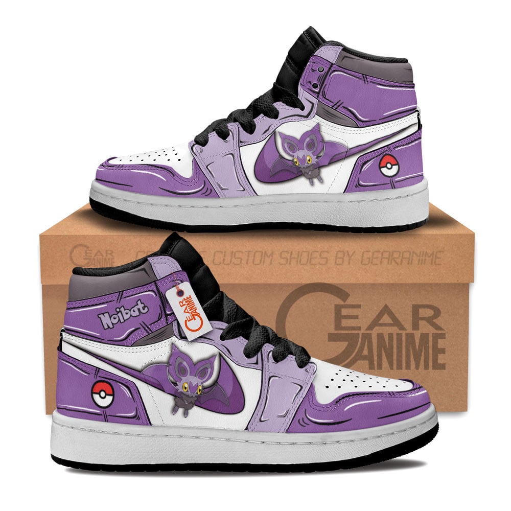 Noibat Custom Anime Kids High-Top Leather Sneakers Personalized