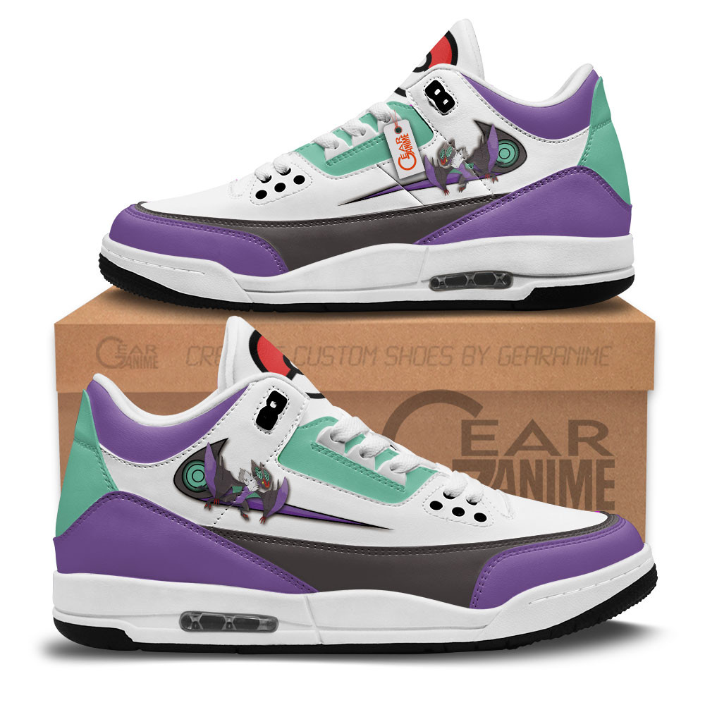 Noivern Custom Anime Retro 3 Leather Sneakers
