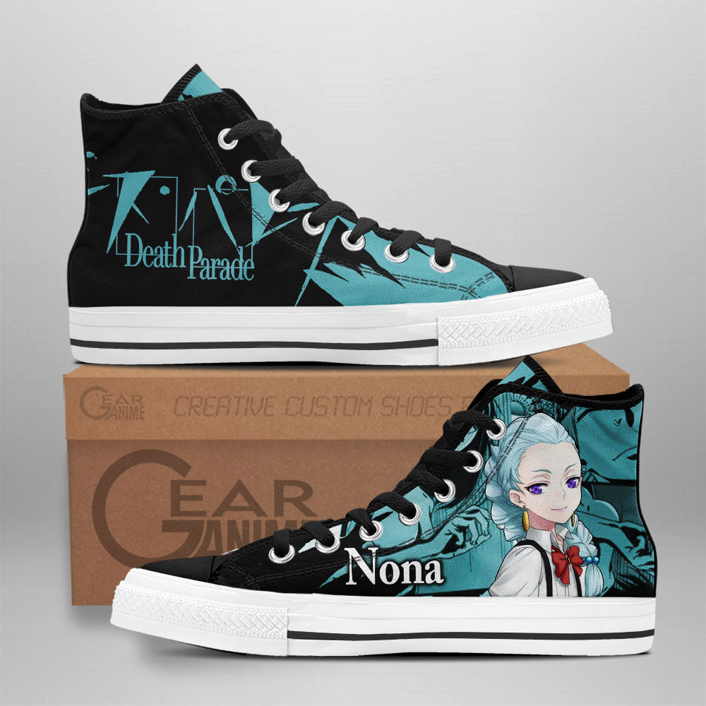 Nona Custom Anime High-Top Canvas Shoes Death Parade Shoes NTT130