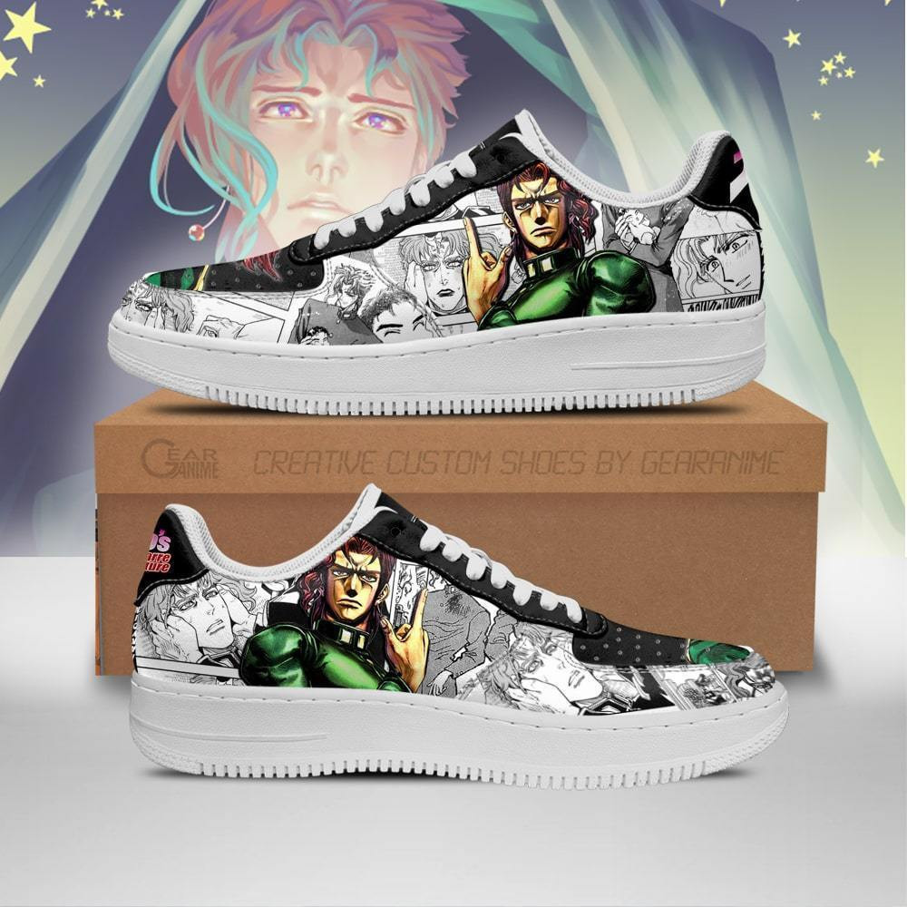 Noriaki Kakyoin Custom Anime Low-Top Leather Sneakers