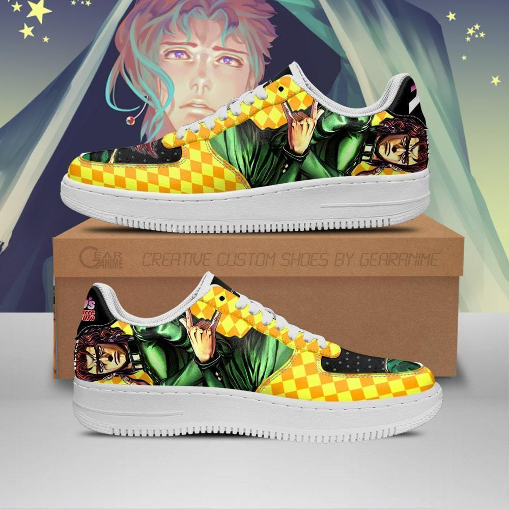 Noriaki Kakyoin Custom Anime Low-Top Leather Sneakers