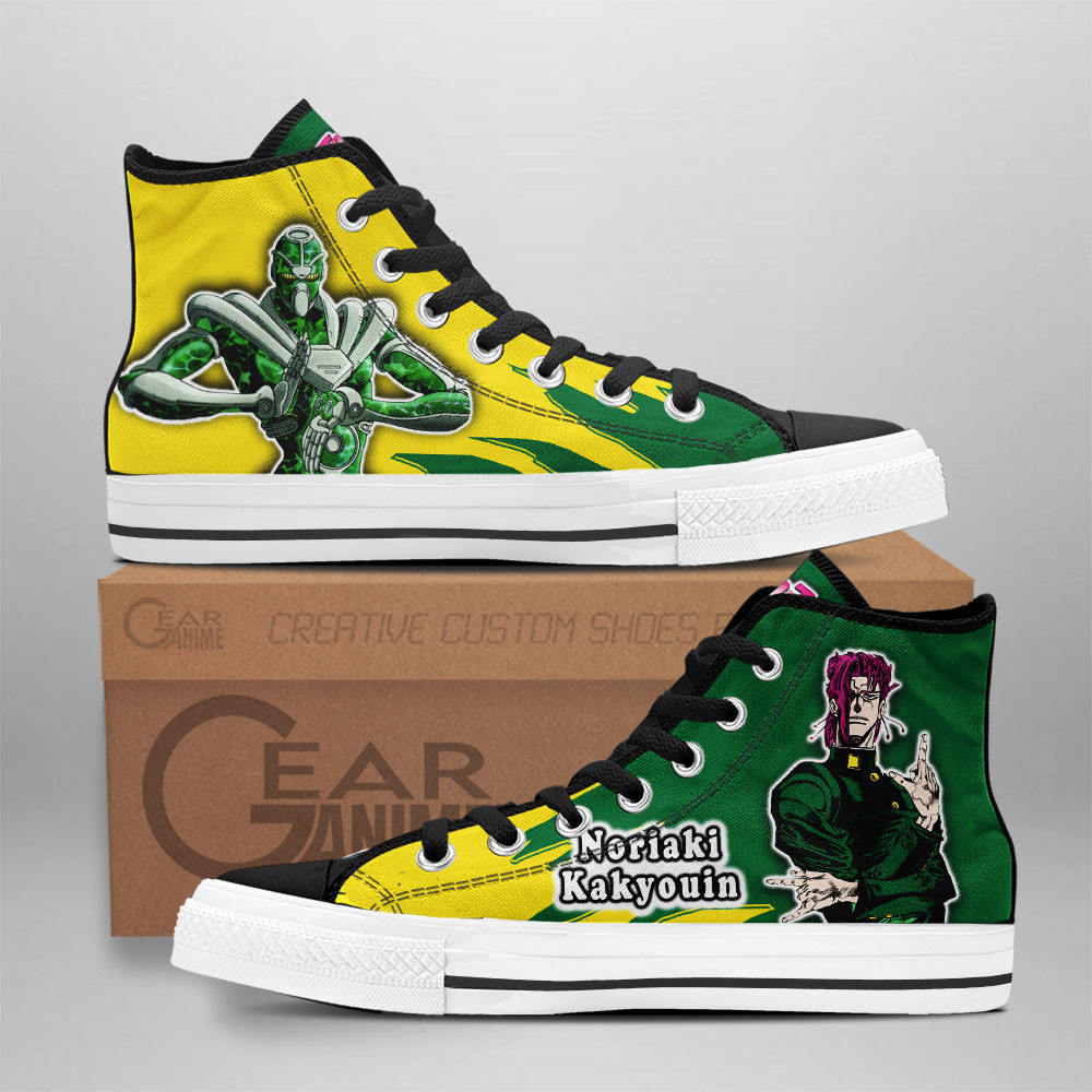 Noriaki Kakyouin Custom Anime High-Top Canvas Shoes NTT291