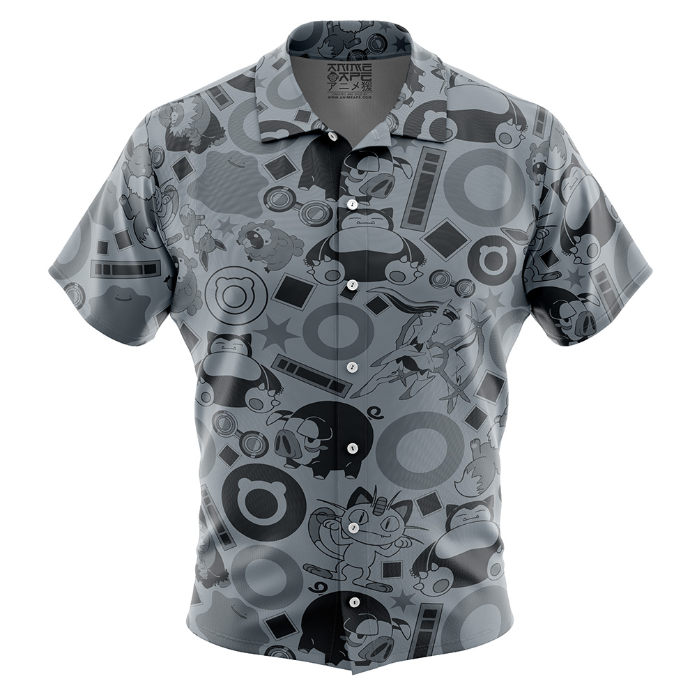 Normal Pokemon Button Up Hawaiian Shirt