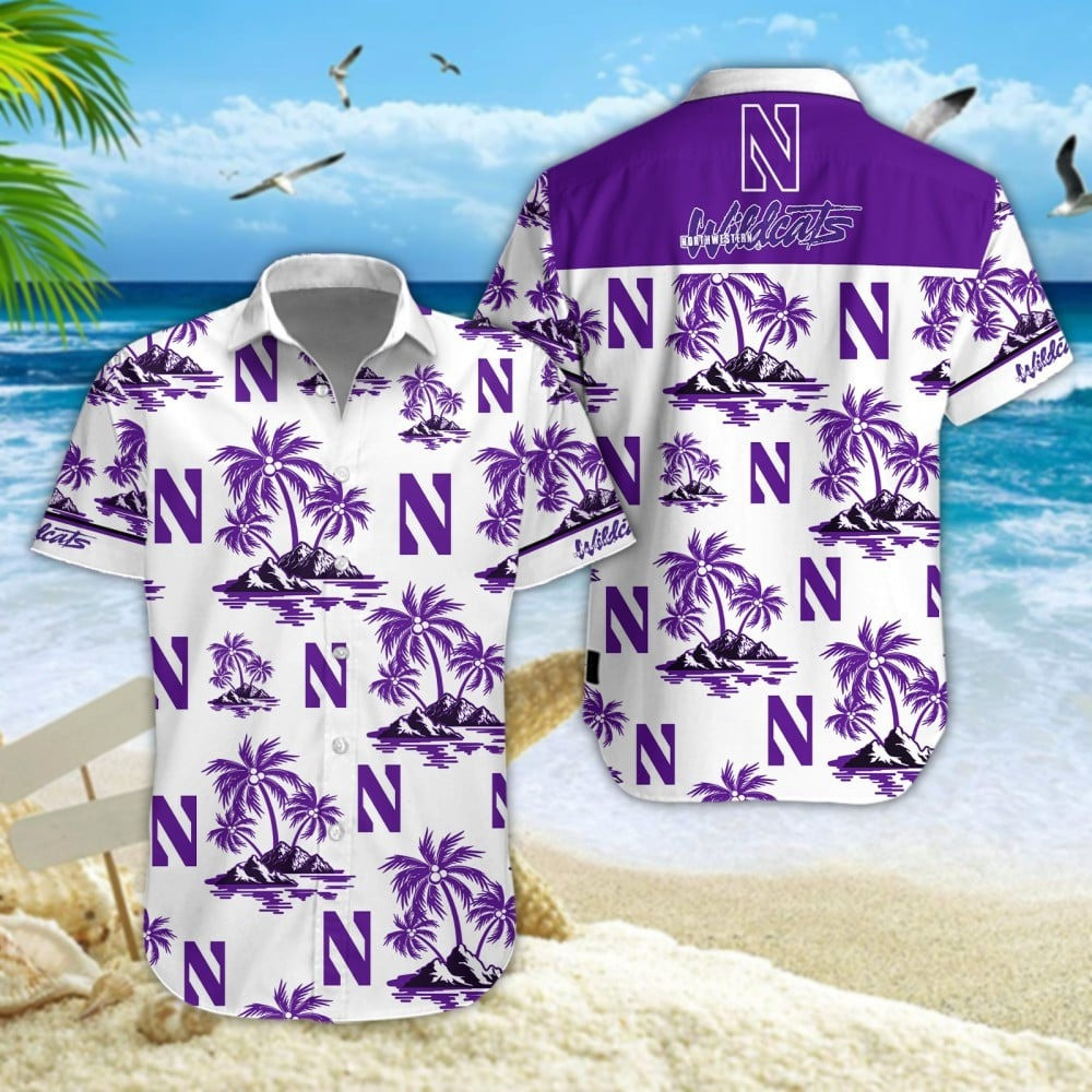 Northwestern Wildcats Football Hawaiian Summer Fan Apparel Best Gift For Him