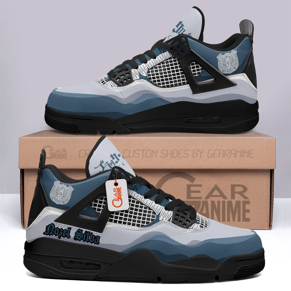 Nozel Silva Retro 4 Leather Sneakers Custom Name