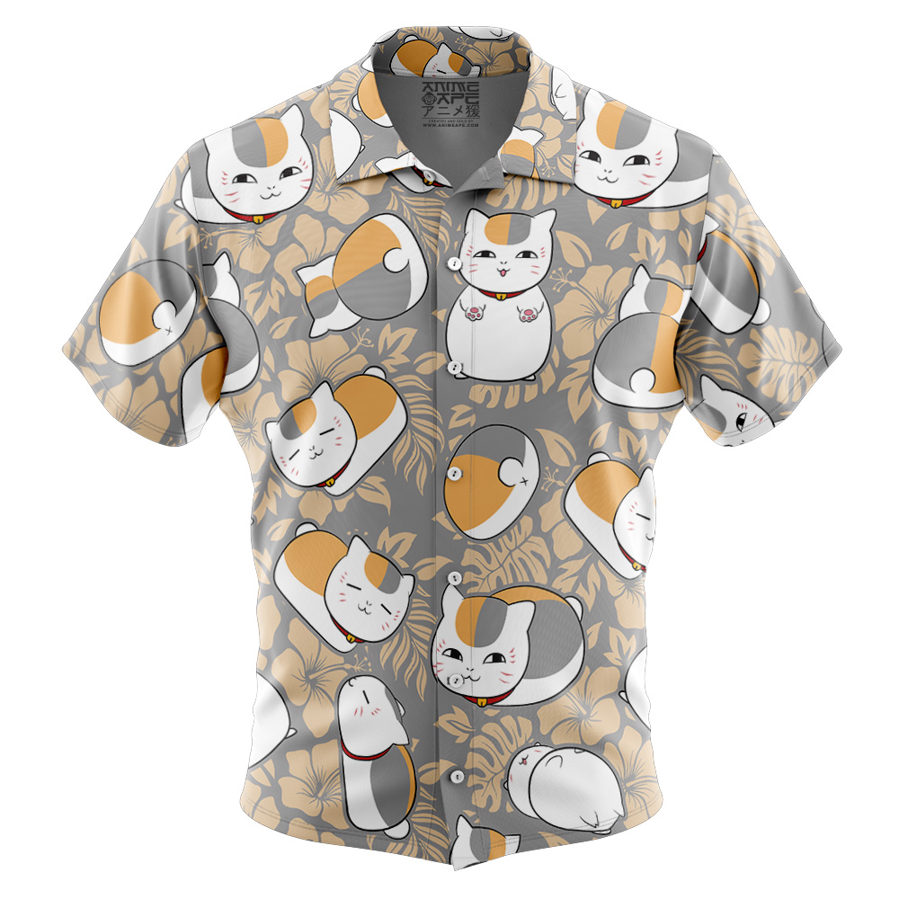 Nyanko-Sensei Natsume’s Book of Friends Button Up Hawaiian Shirt