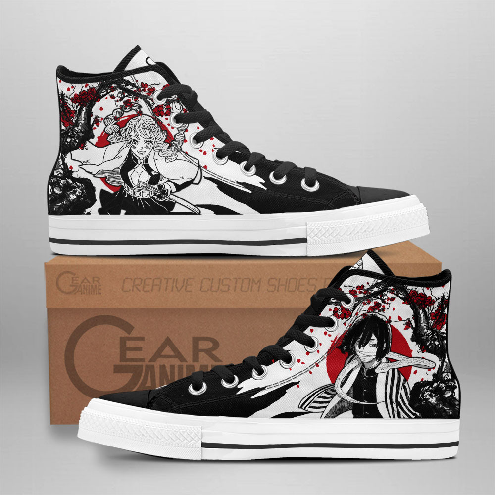 Obanai Mitsuri Custom Anime High-Top Canvas Shoes