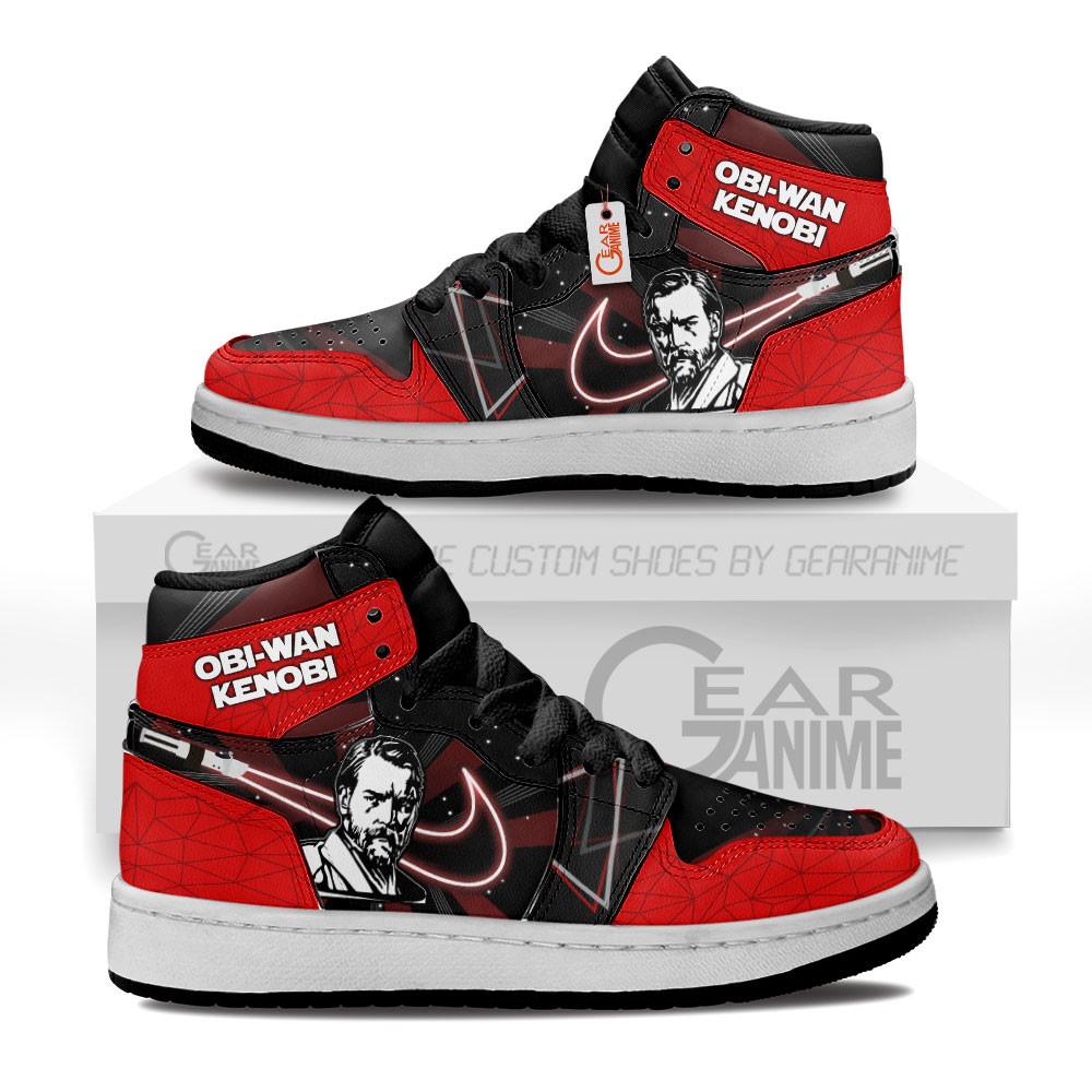 Obi-Wan Kenobi Kids High-Top Leather Sneakers