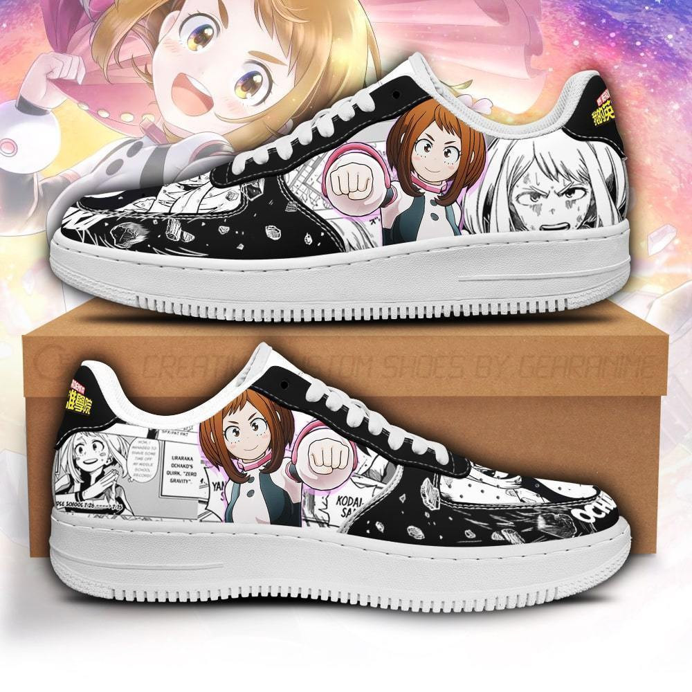 Ochako Uraraka Custom Anime Low-Top Leather Sneakers