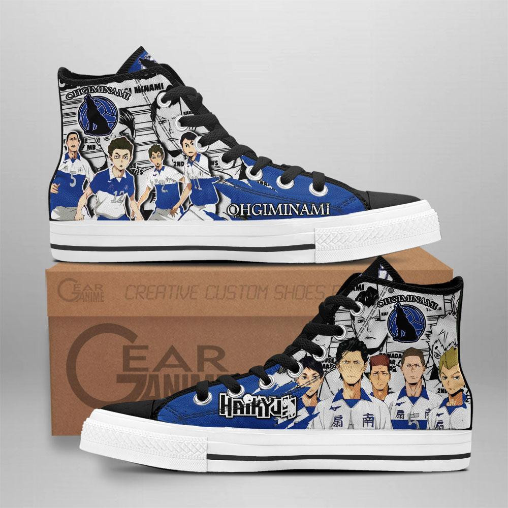Ohgiminami High Custom Anime High-Top Canvas Shoes