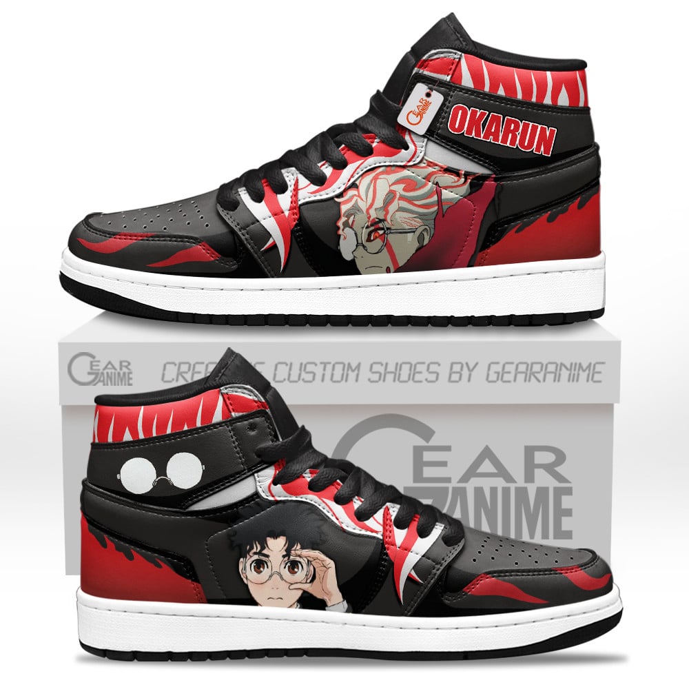 Okarun High-Top Leather Sneakers Custom Name