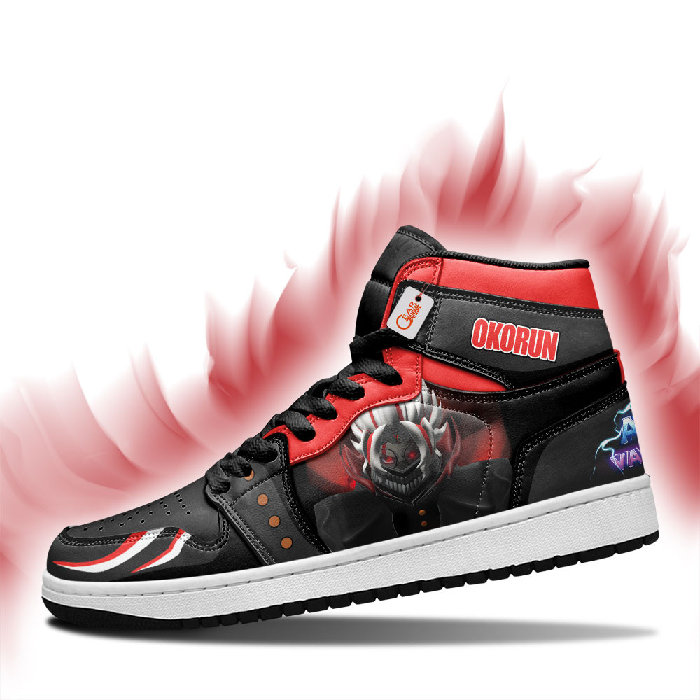 Okorun Custom Gaming High-Top Leather Sneakers Games Collection Personalized