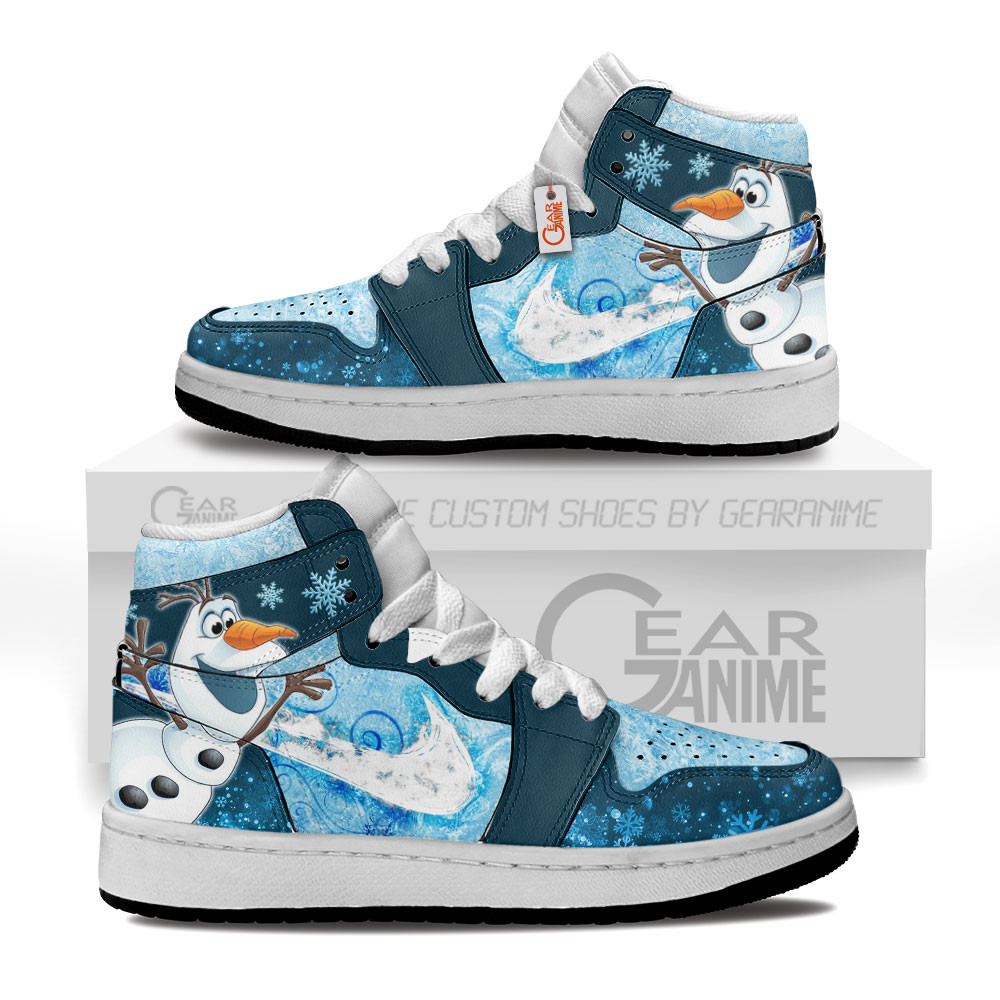 Olaf Kids High-Top Leather Sneakers
