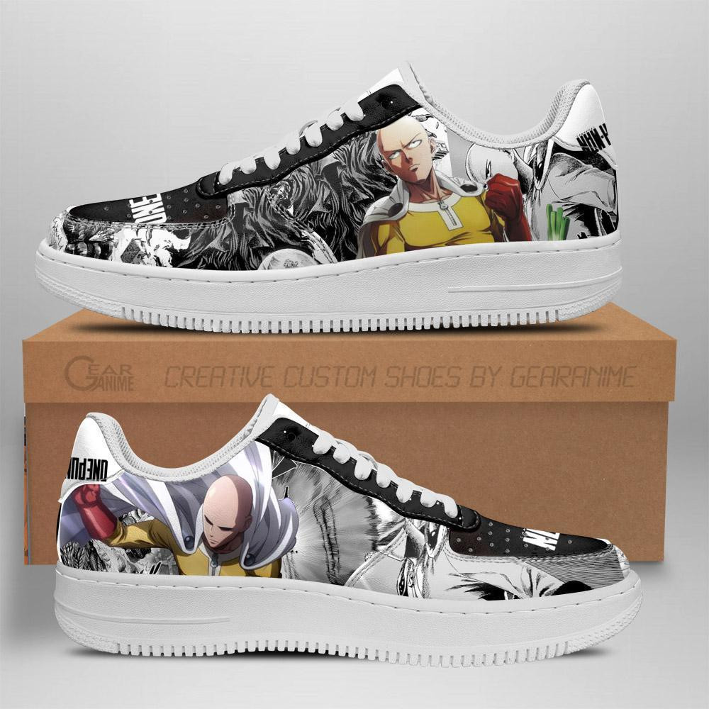 One Punch Man Custom Anime Low-Top Leather Sneakers