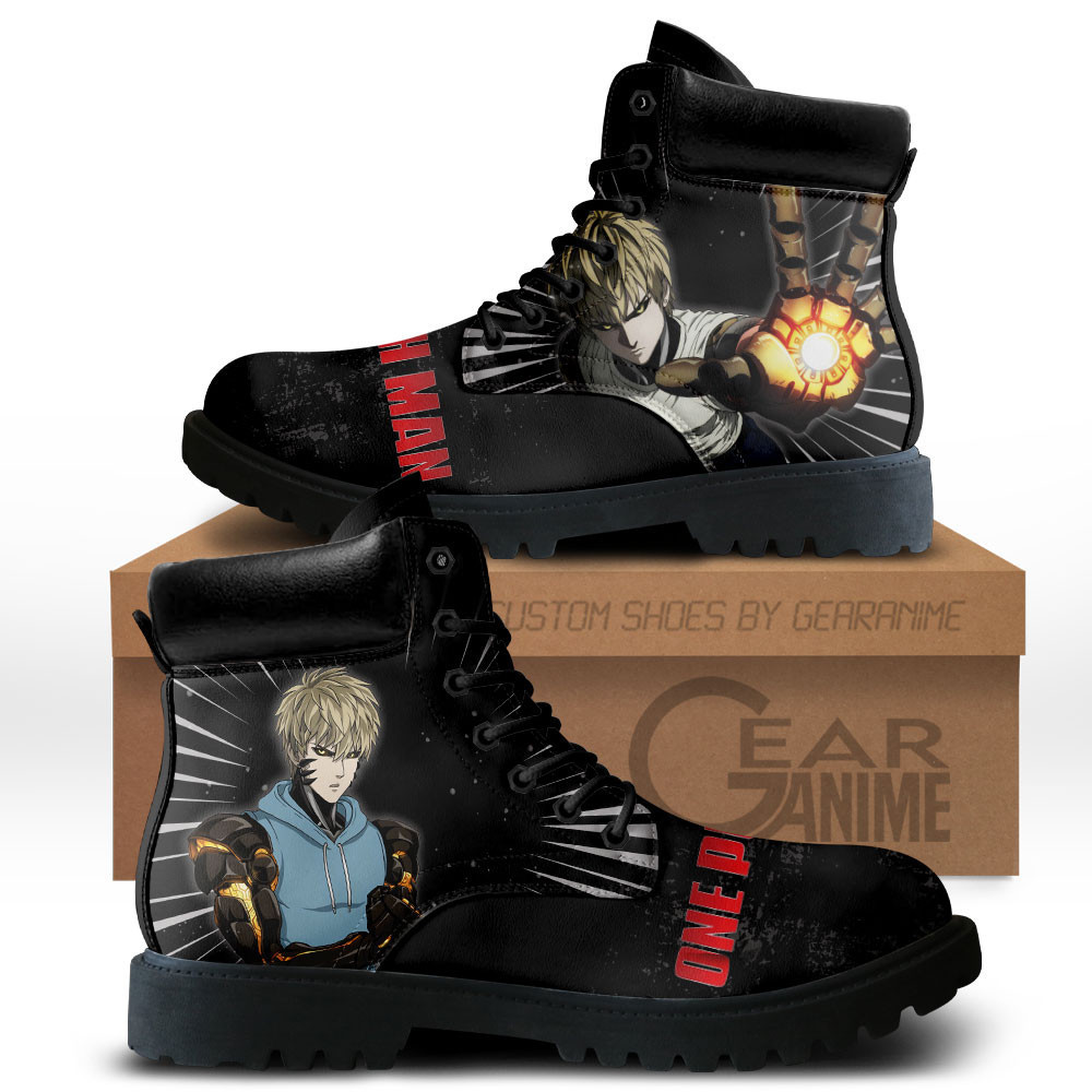 OPM Genos Custom Anime Combat Boots MV0711