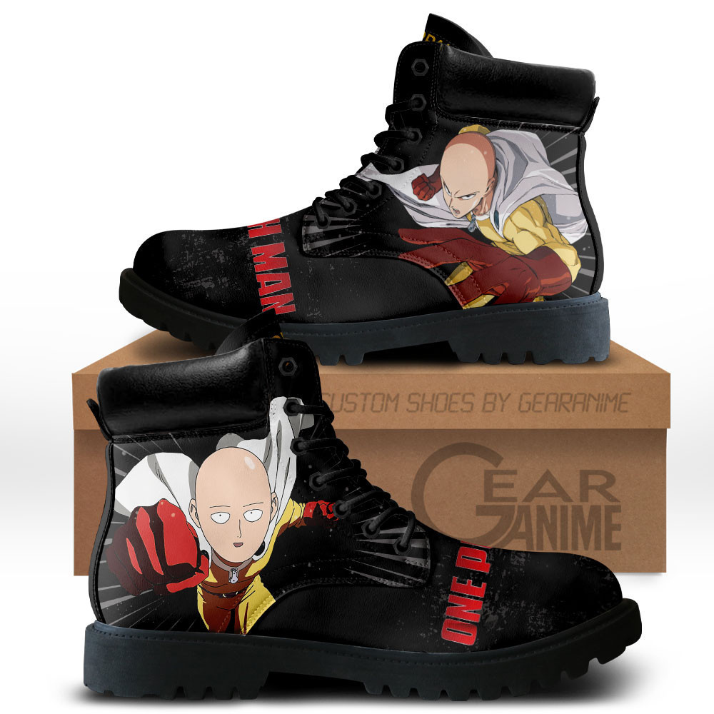 OPM Saitama Custom Anime Combat Boots MV0711