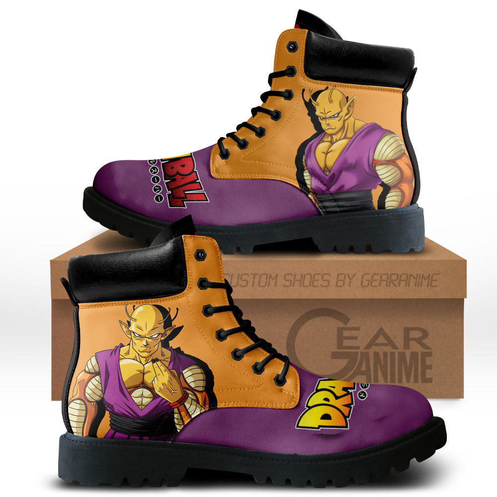 Orange Piccolo Custom Anime Combat Boots MV2811