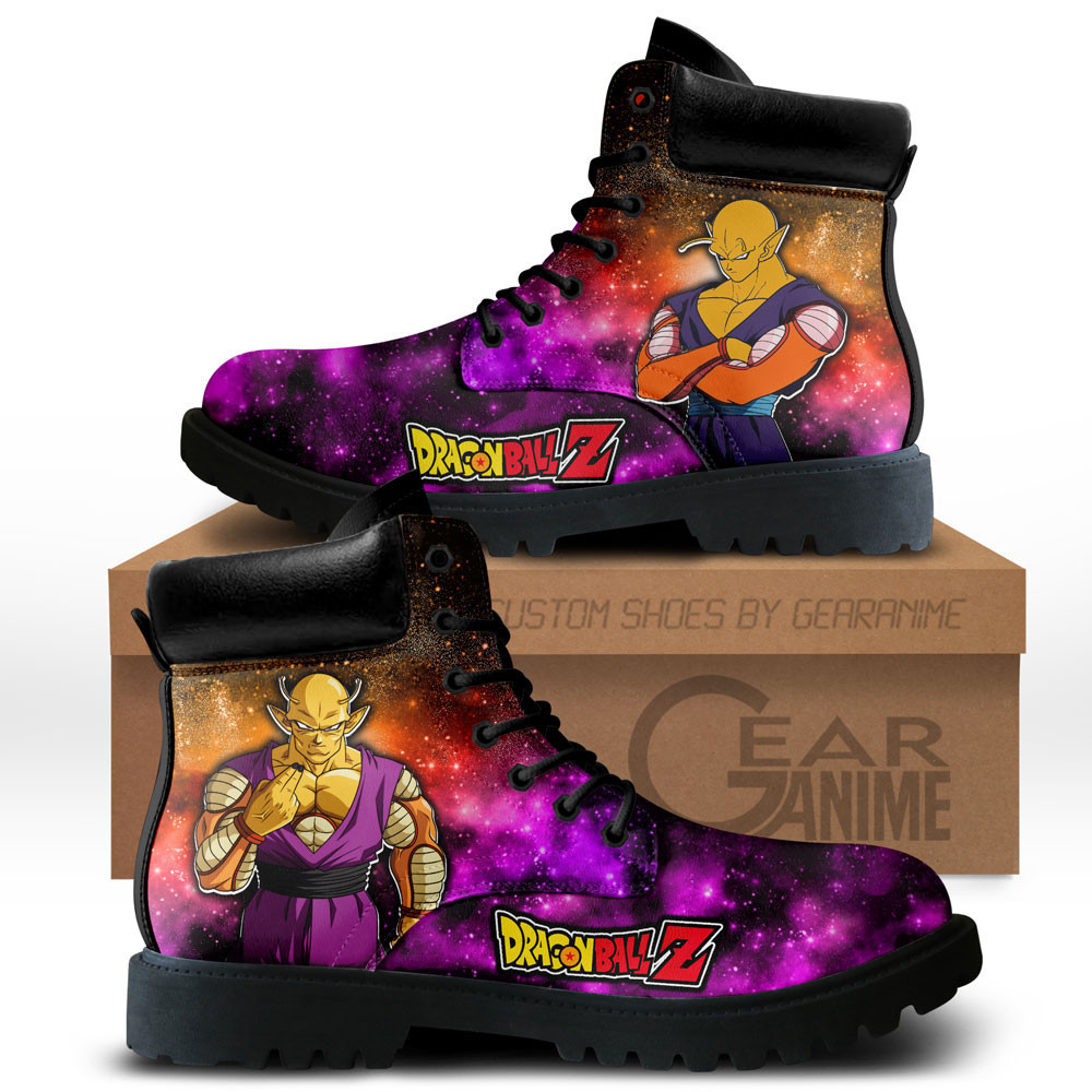 Orange Piccolo Custom Anime Combat Boots NTT051