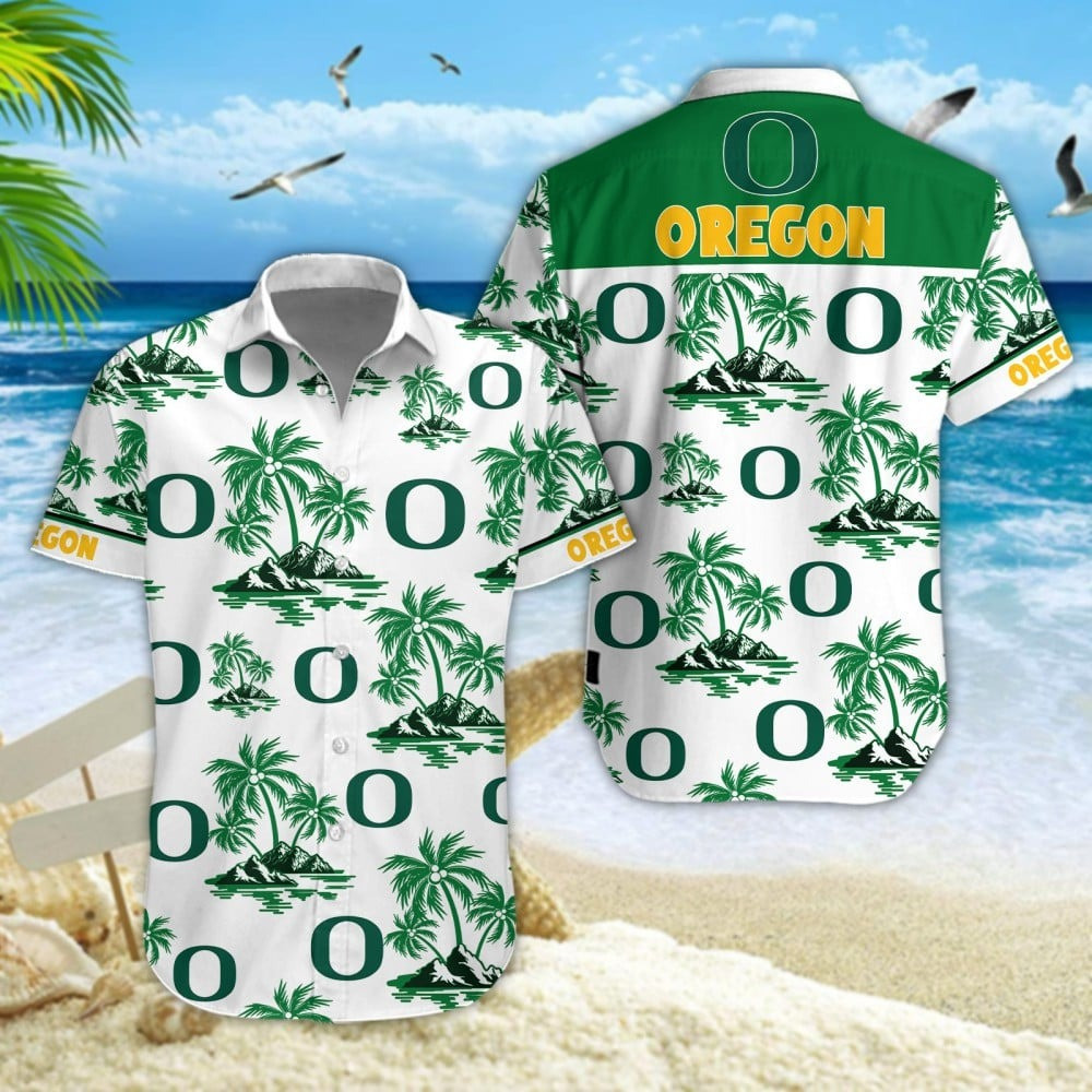Oregon Ducks Football Hawaiian Tropical Game Day Apparel Gift For Football Players