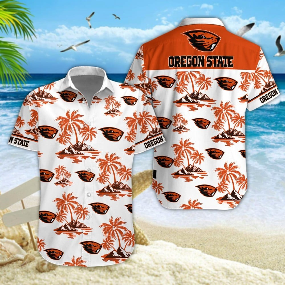 Oregon State Football Hawaiian Tropical Game Day Apparel Gift For Summer Football Fans