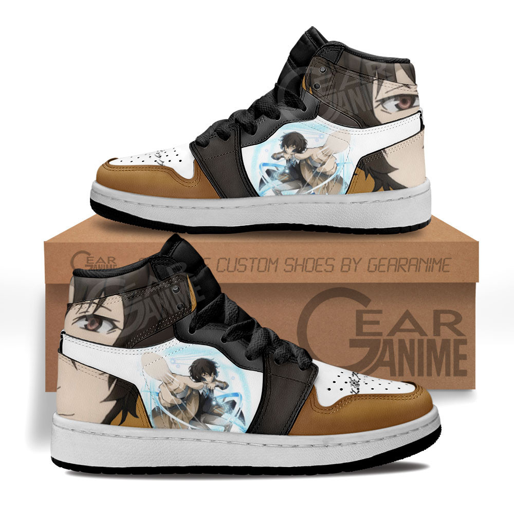 Osamu Dazai Custom Anime Kids High-Top Leather Sneakers MV1307