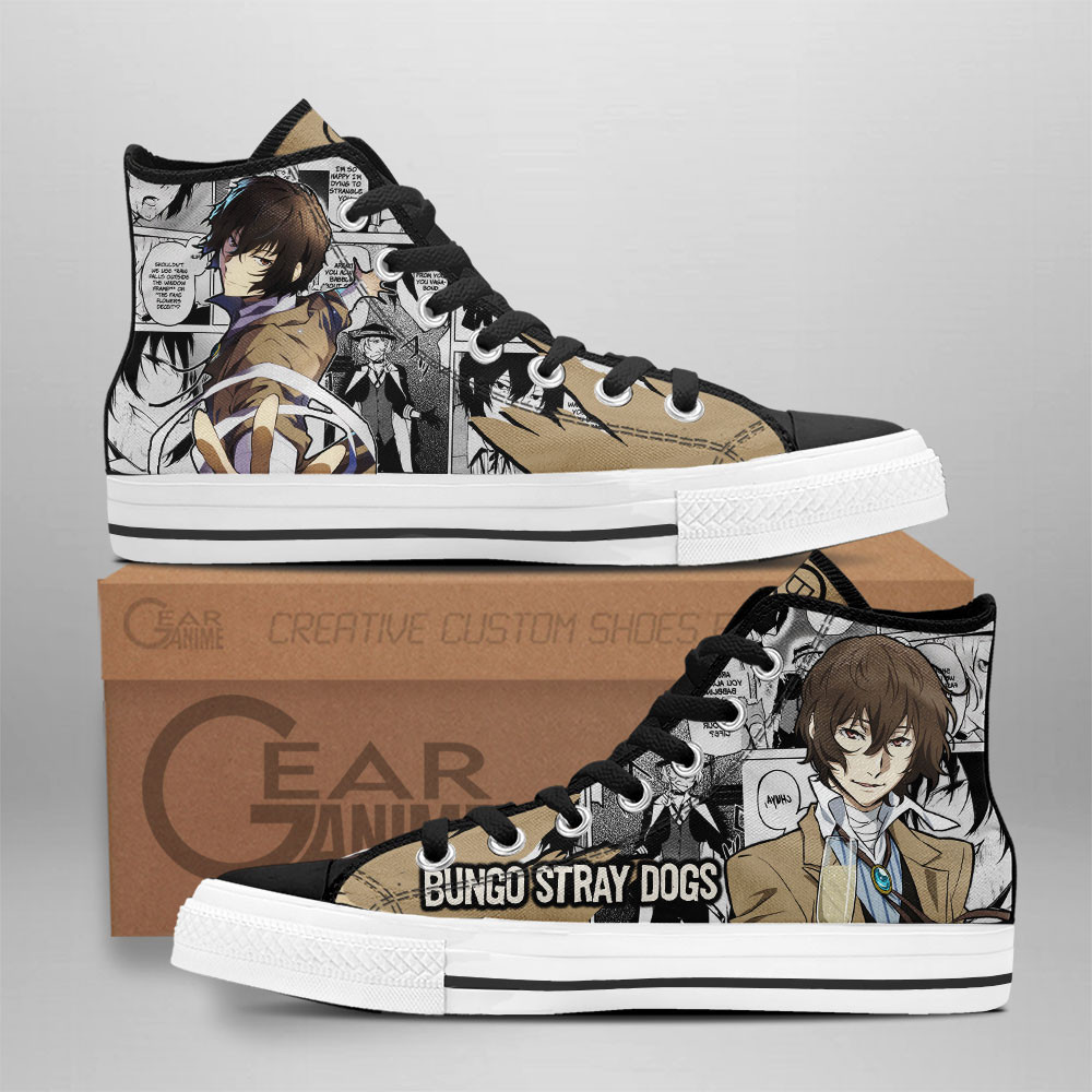 Osamu Dazai High-Top Canvas Shoes Anime Custom