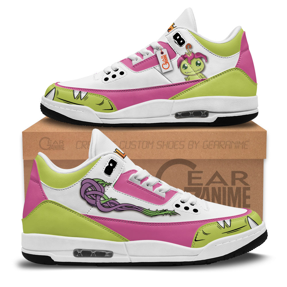 Palmon Custom Anime Retro 3 Leather Sneakers