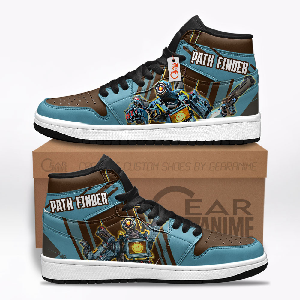 Pathfinder Custom Gaming High-Top Leather Sneakers Game Apex Legends Shoes