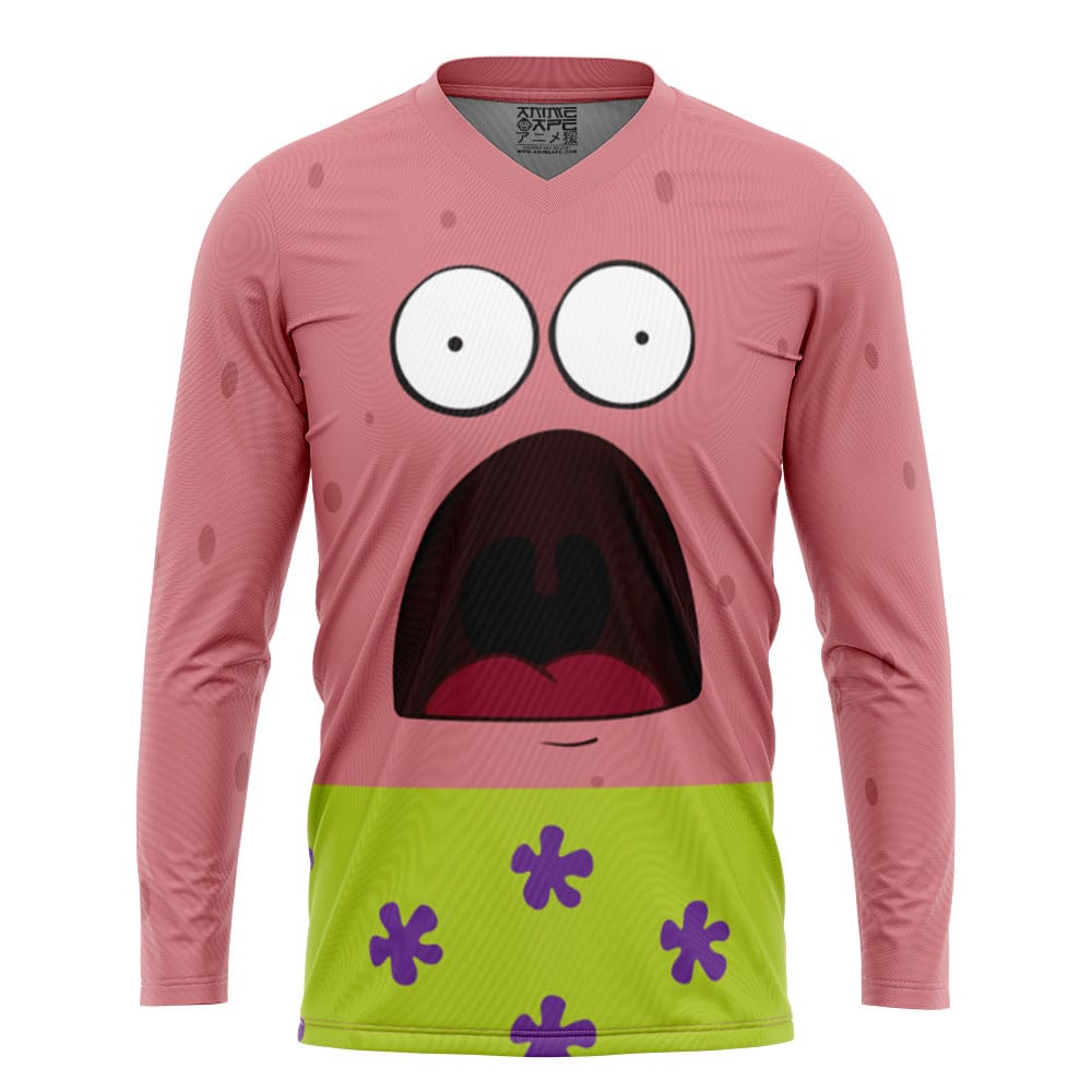Patrick Star Face SpongeBob SquarePants Hockey Jersey