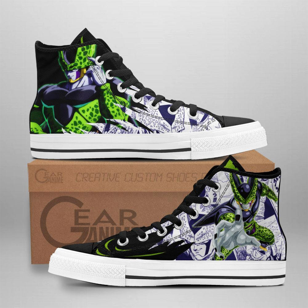 Perfect Cell Custom Anime High-Top Canvas Shoes TT3108