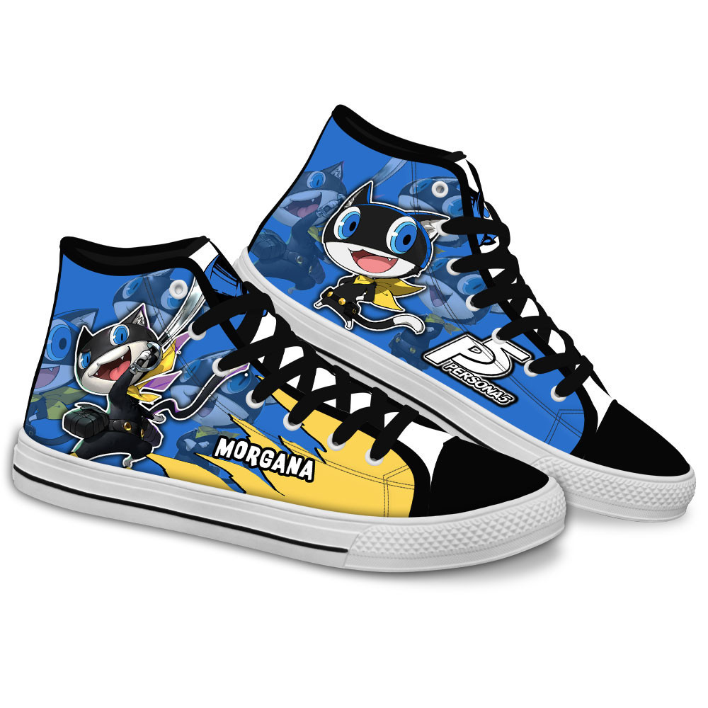Persona Morgana Custom Anime High-Top Canvas Shoes NTT220