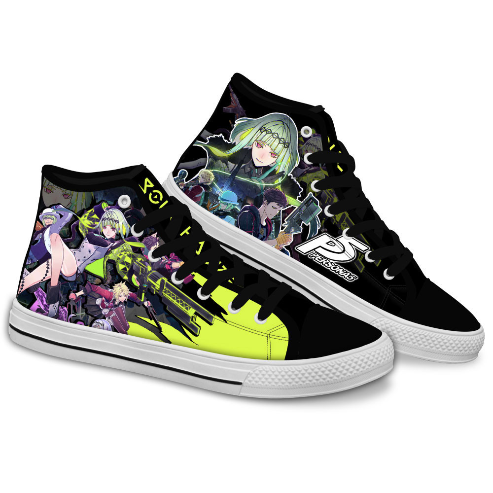 Persona Soul Hackers 2 Custom Anime High-Top Canvas Shoes NTT220