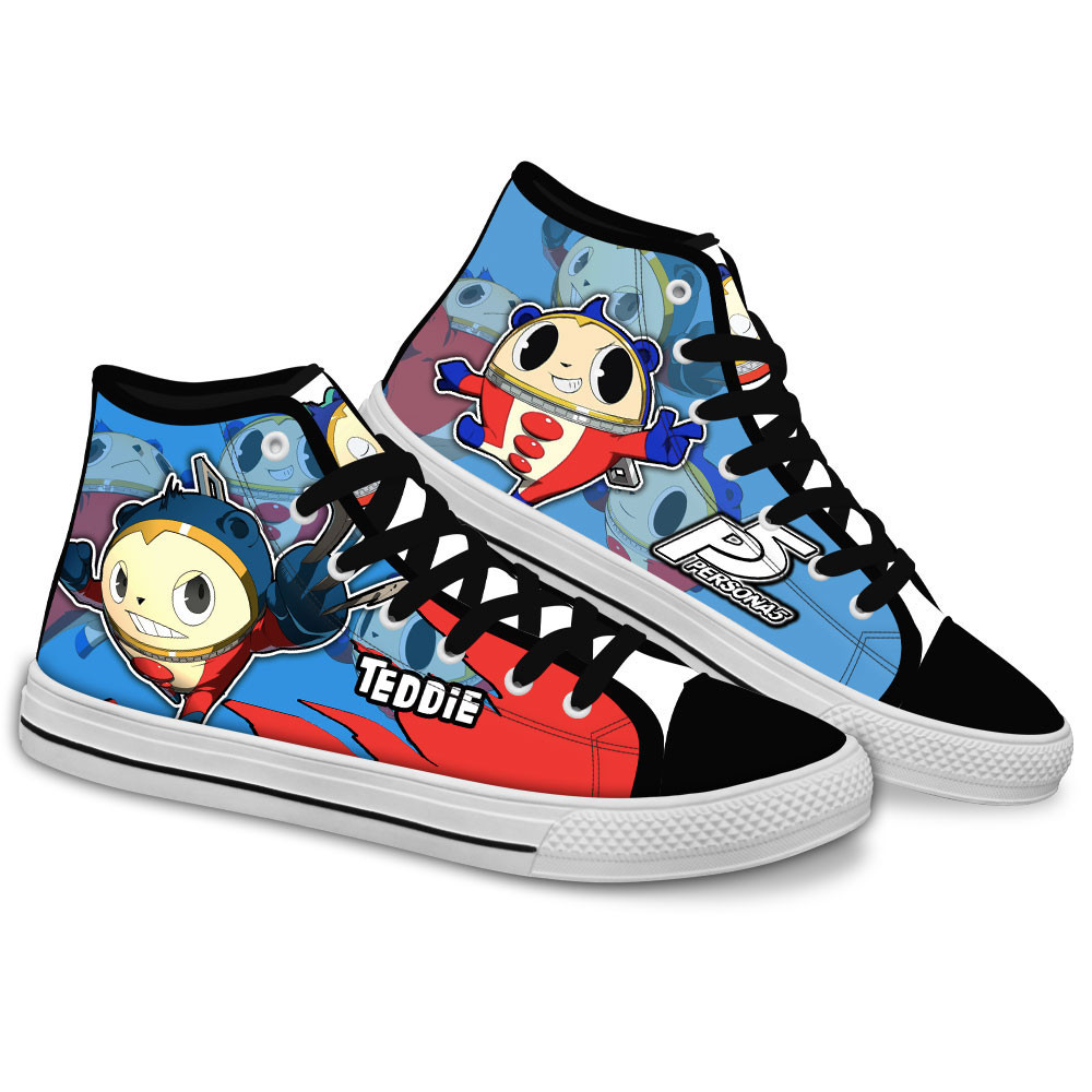 Persona Teddie Custom Anime High-Top Canvas Shoes NTT220