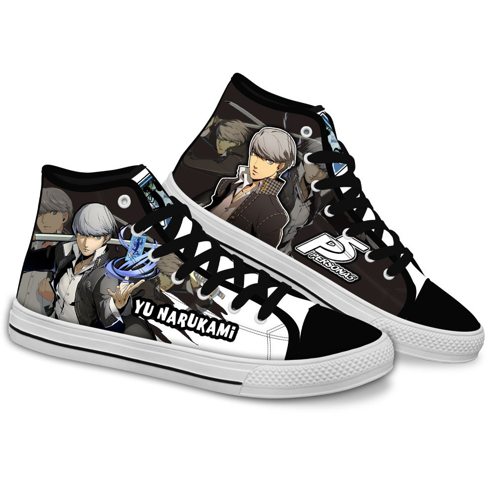 Persona Yu Narukami Custom Anime High-Top Canvas Shoes NTT220