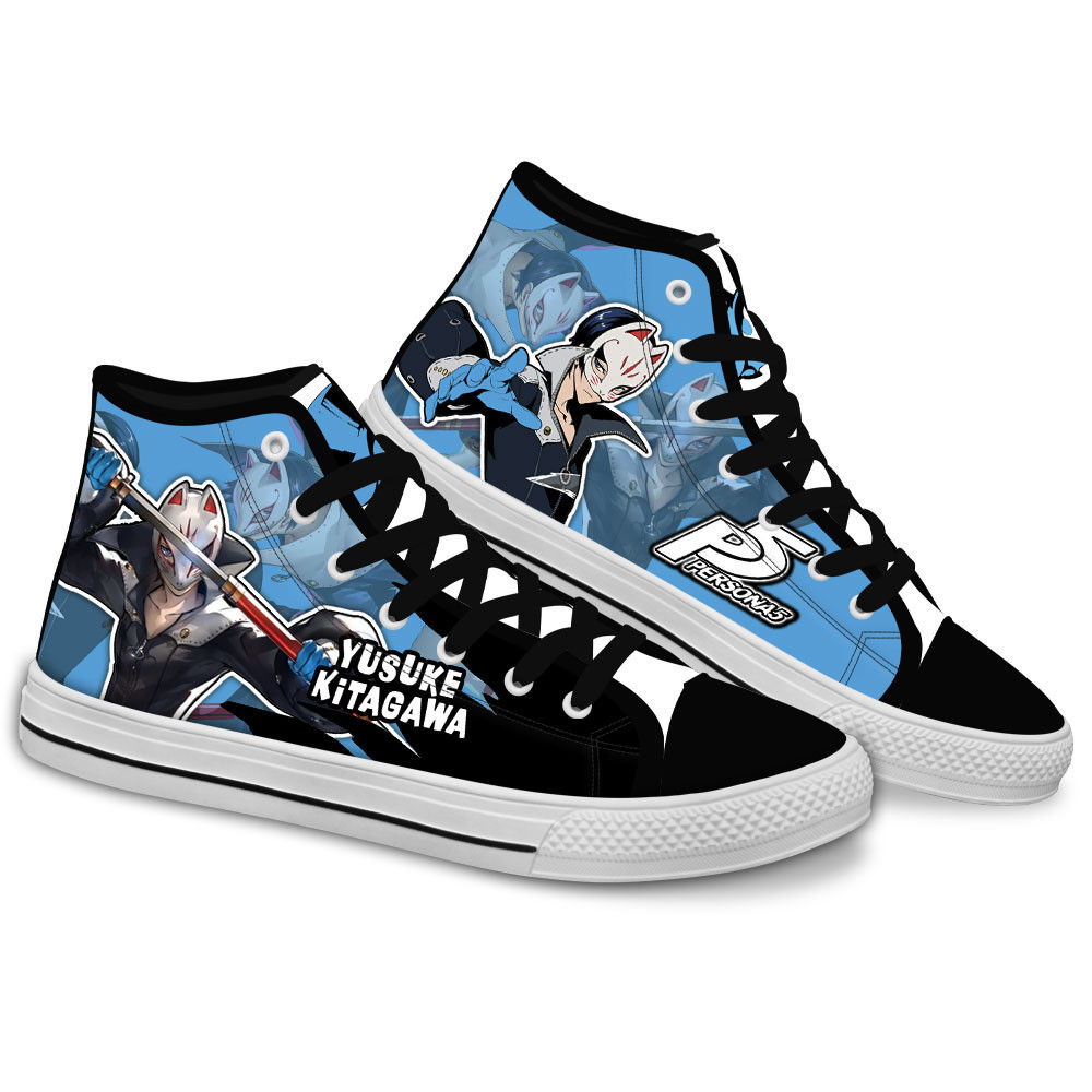 Persona Yusuke Kitagawa Custom Anime High-Top Canvas Shoes NTT220