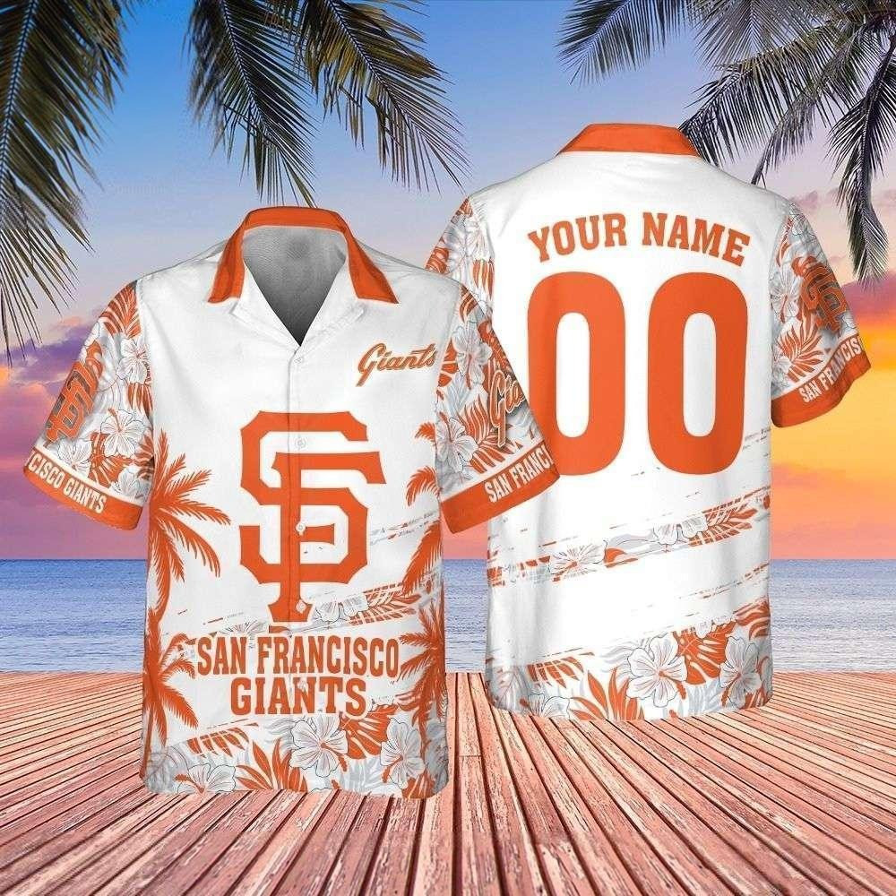 Personalized San Francisco Giants Sunset Hawaiian Shirt Game Day Outfit Gifts For Father