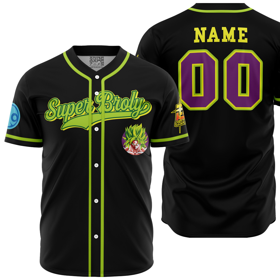 Personalized Super Broly Dragon Ball Z Baseball Jersey