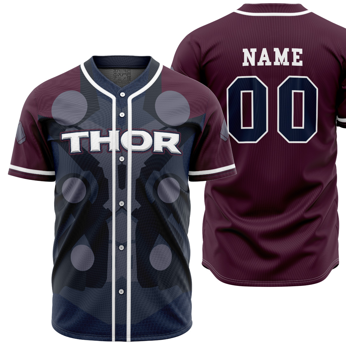 Personalized Thor Marvel Baseball Jersey