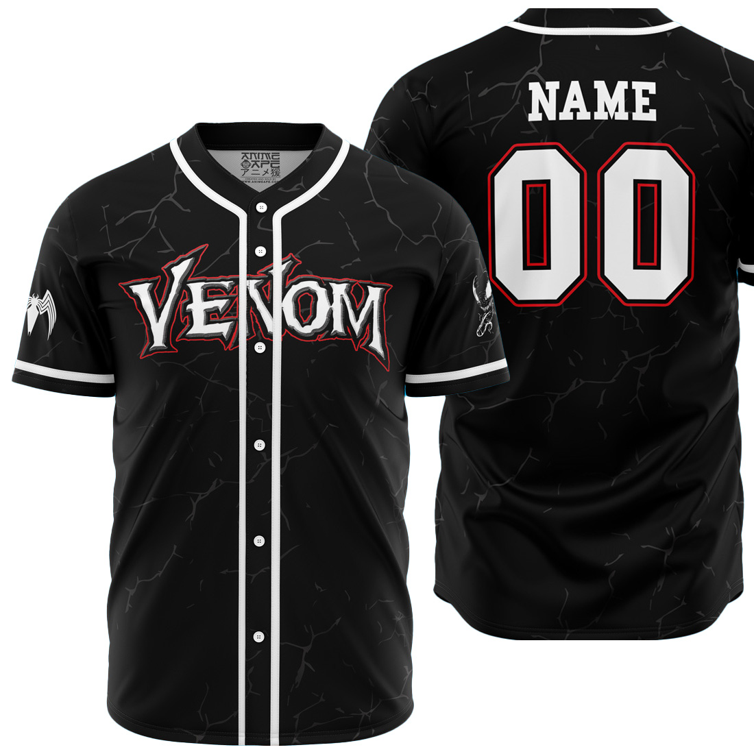 Personalized Venom Marvel Baseball Jersey