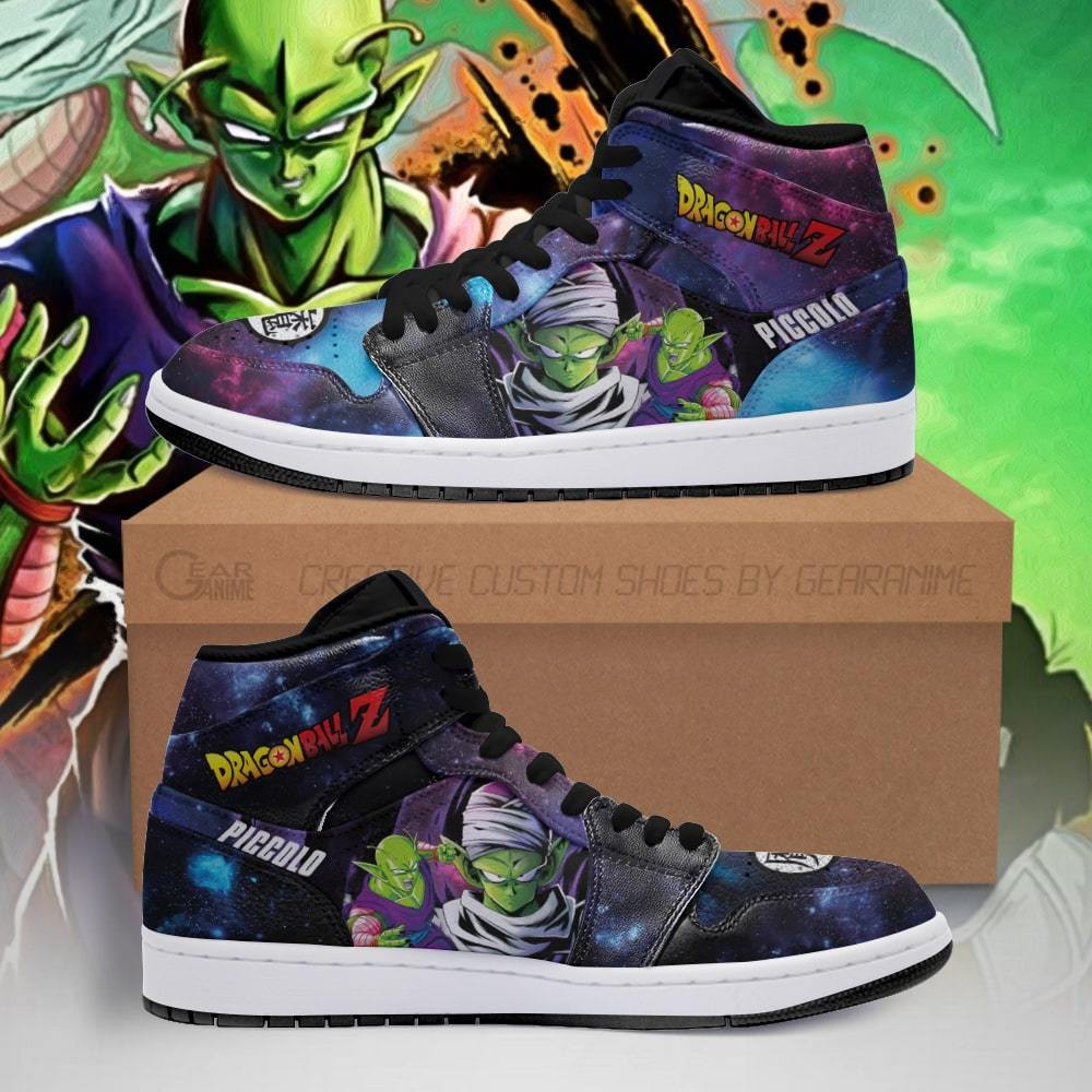 Piccolo Custom Anime High-Top Leather Sneakers Galaxy PT04