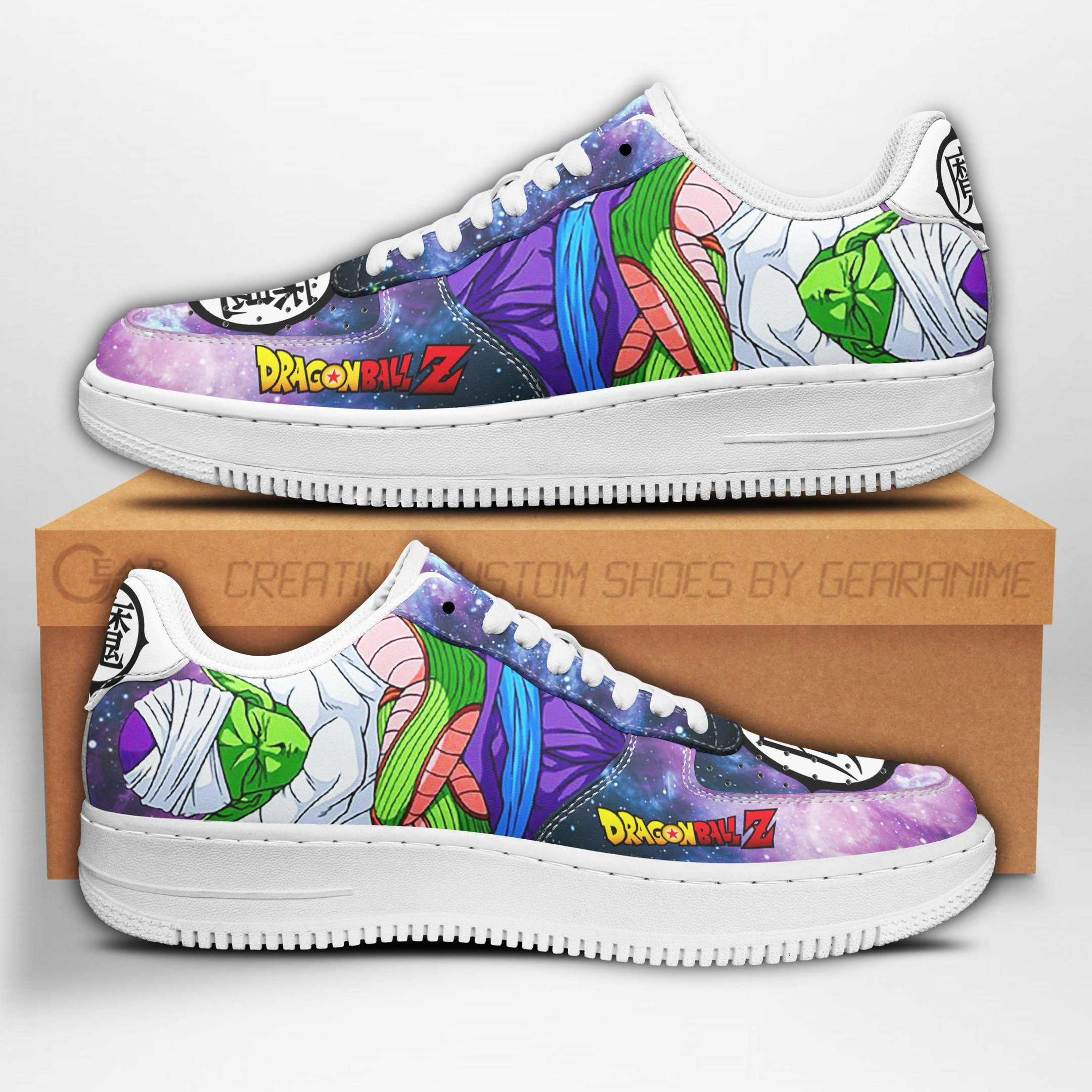 Piccolo Custom Anime Low-Top Leather Sneakers