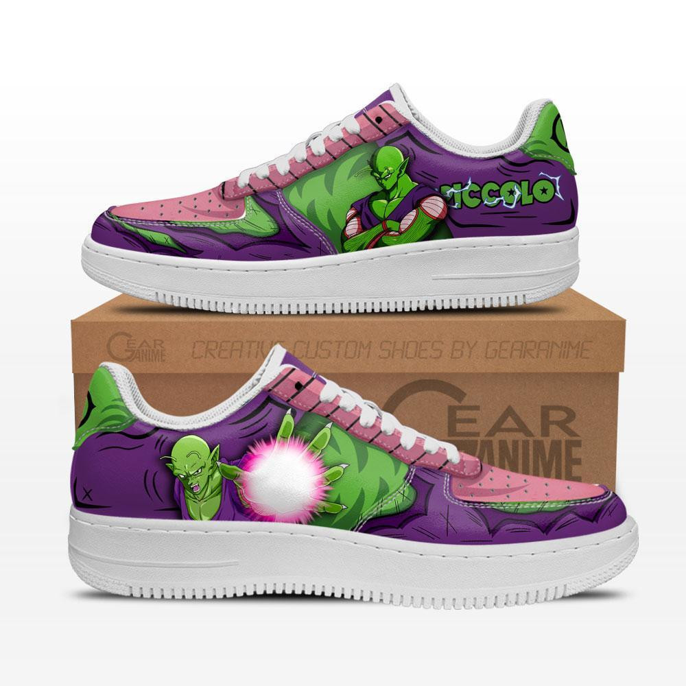 Piccolo Custom Anime Low-Top Leather Sneakers