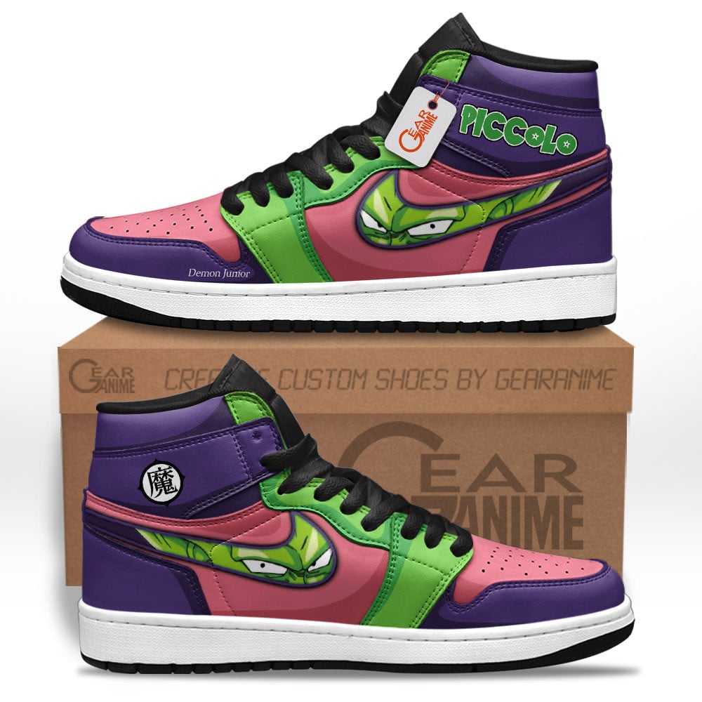 Piccolo High-Top Leather Sneakers Dragon Ball Custom Name