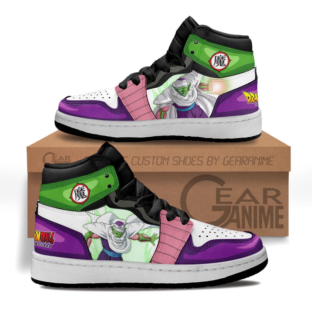 Picolo Custom Anime Kids High-Top Leather Sneakers