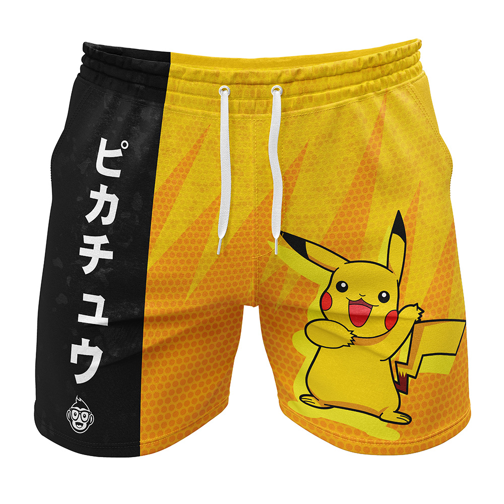 Pikachu Classic Pokemon Gym Shorts